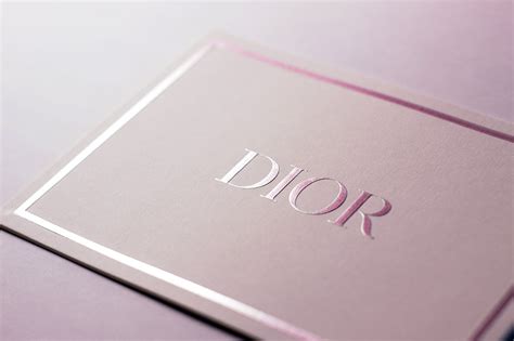 dior business card